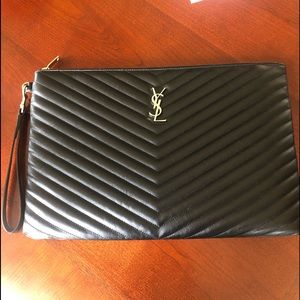 Ysl Saint Laurent Monogram A5 Pouch